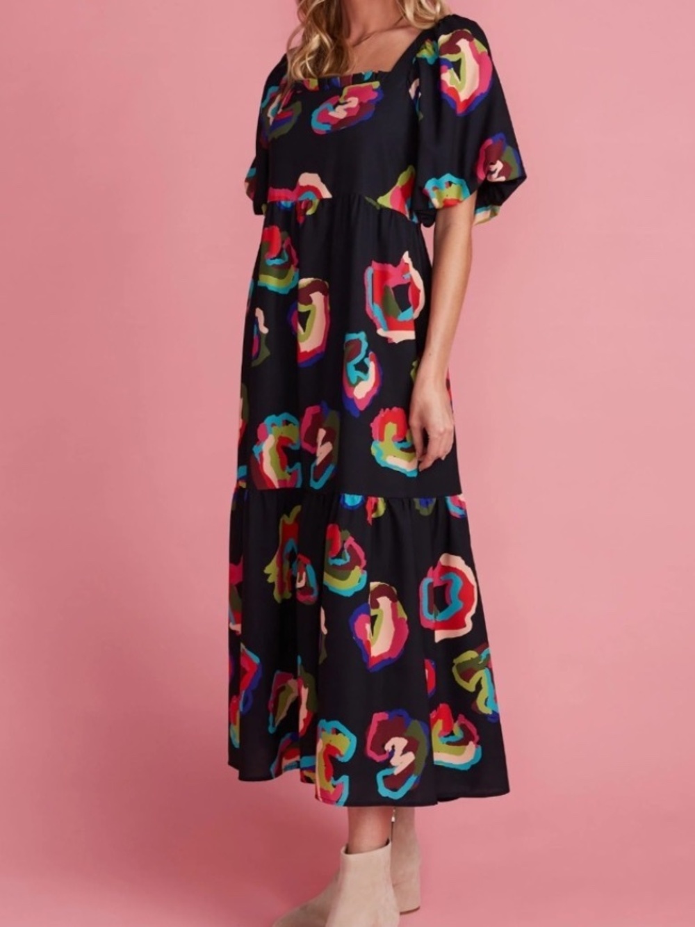 Crosby by Mollie Burch Goldie Dress in Seeing Spots XS